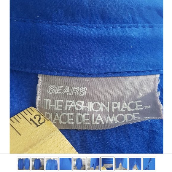 Vintage Sears The Fashion Place Women Plus sz Long Sleeves Buttons Down - Picture 6 of 8